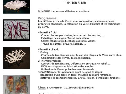 Stage Verre  froid et au four