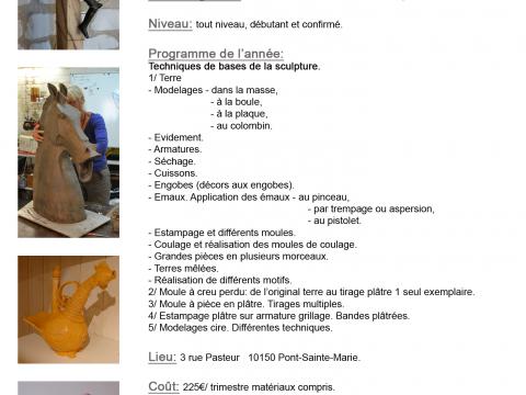 Cours Sculpture Modelage