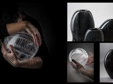 Galerie ARTES exposition Sculptures Verre Vanessa ROYANT